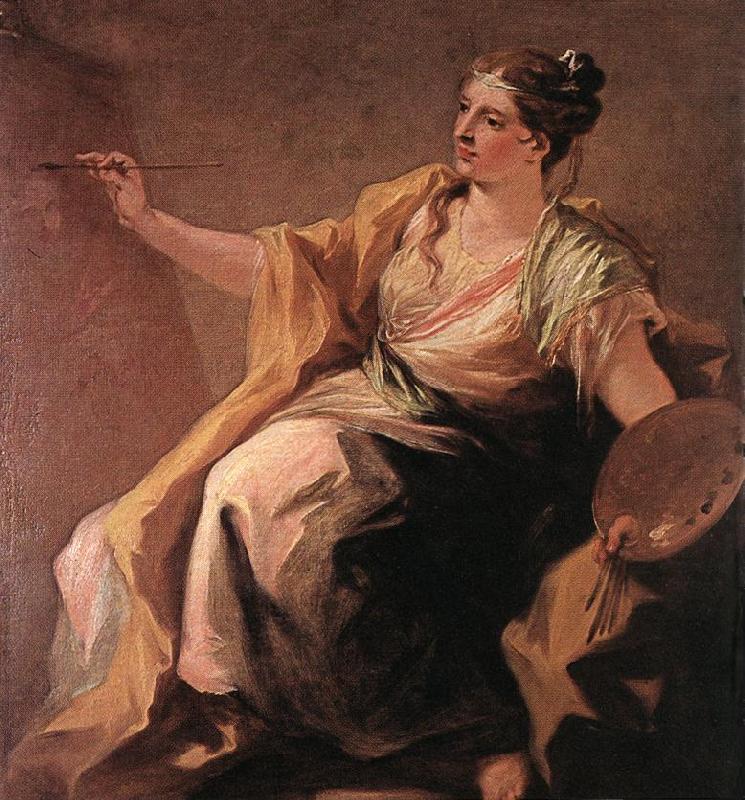 PELLEGRINI, Giovanni Antonio Allegory of Painting ag France oil painting art
